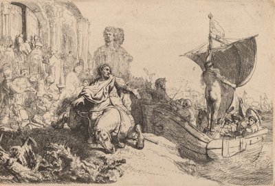 سفينة الحظ 1633. بواسطة رامبرانت فان راين