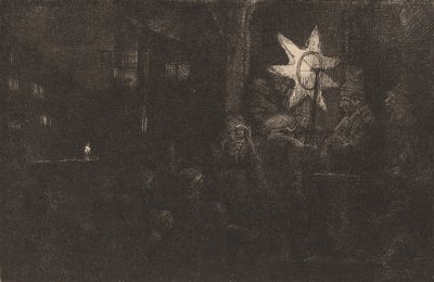 نجمة الملوك: قطعة ليلية ، ج. 1651. بواسطة رامبرانت فان راين