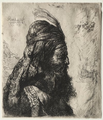 الرأس الشرقي الثالث ، 1635. بواسطة رامبرانت فان راين