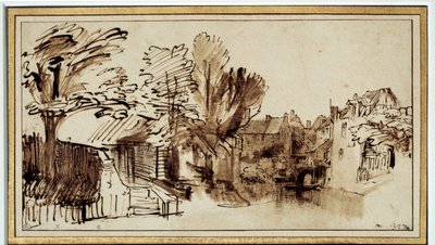 منظر لقناة سينجل في أمرسفورت. رسم بواسطة هارمنز رامبرانت (1606-1669) بواسطة رامبرانت فان راين