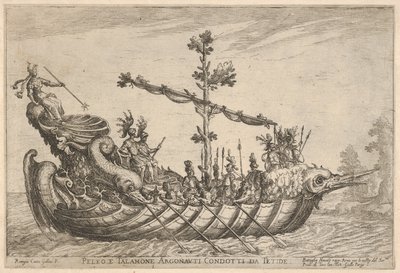 Peleus and Talamon ، من سلسلة Vessels of the Argonauts ، لحفل الزفاف ... ، 1608. بواسطة ريميجيو كانتاجالينا