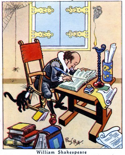 شكسبير يكتب هاملت ، 1936 بواسطة رينيه بول