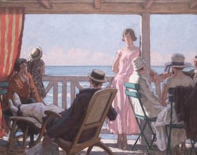 على حافة القناة الإنجليزية ، ج. 1924. بواسطة رينيه فرانسوا كزافييه برينيت