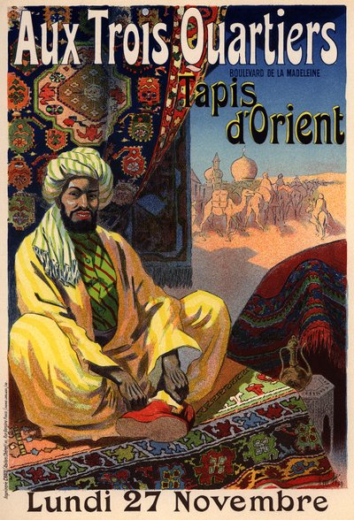 ثلاثة أرباع - ملصق البساط الشرقي ، 1890 بواسطة رينيه لويس بيان