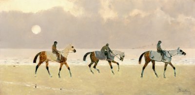 الراكبون على الشاطئ في دييب ، 1892. بواسطة رينيه بيير تشارلز برينستو
