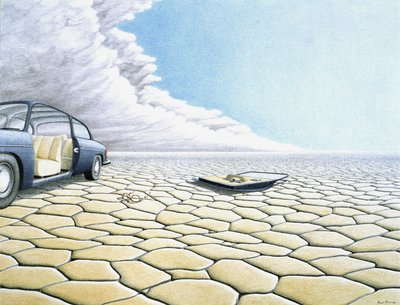 باب السيارة بواسطة رينيه بوين