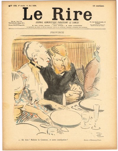 غلاف "Le Lire" ، ألوان ساخرة بواسطة رينيه جورج هيرمان بول