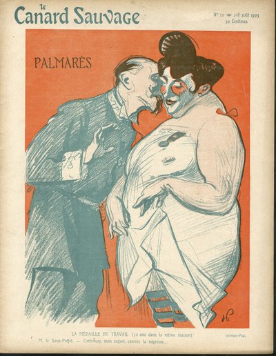 رسم إيضاحي لـ Hermann-Paul (1864-1940) لـ The Wild Duck Cover ، رقم 20 بواسطة رينيه جورج هيرمان بول