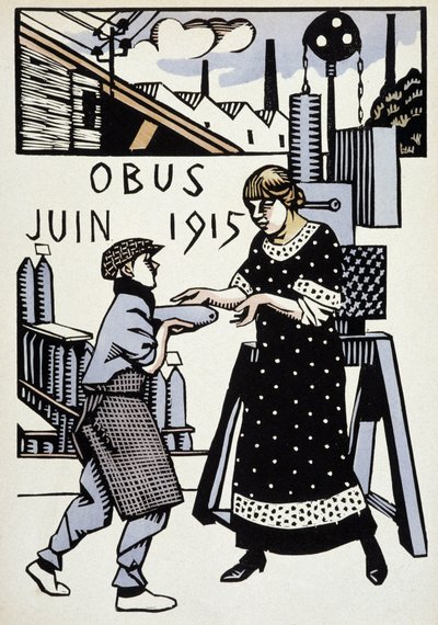 June 1915 - in “” Calendar of War””, drawing by Hermann-Paul, ed. 1916 بواسطة رينيه جورج هيرمان بول