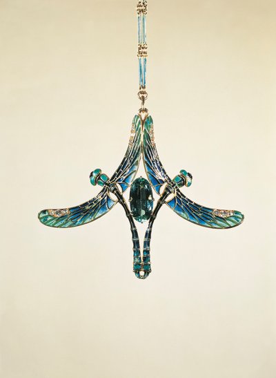 Dragonfly pendant (gold and enamel) بواسطة رينيه جول لاليك