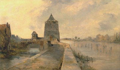 نهر الراين في كونستانس (Konstanz-am-Rhein) بواسطة Rev. Edward Thomas Daniell