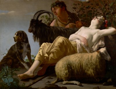 الراعي والراعيات النائمات بواسطة Reyer Jacobsz van Blommendael