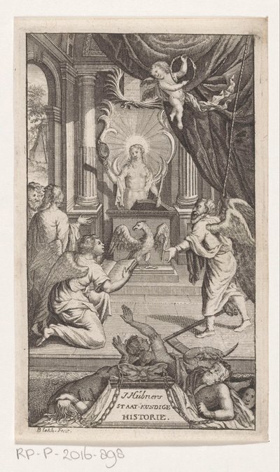 وقت الأب يكشف التاريخ التاريخ السياسي لهويبنرز (العنوان على الشيء) صفحة العنوان لـ: Johann Hübner ، أسئلة موجزة من التاريخ السياسي ، ١٧٢٢ بواسطة ديرك هاك (أنا)