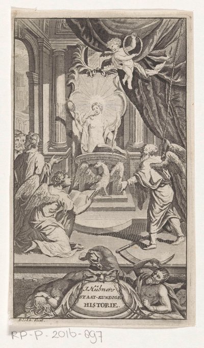 وقت الأب يكشف التاريخ التاريخ السياسي لهويبنرز (العنوان على الشيء) صفحة العنوان لـ: Johann Hübner ، أسئلة موجزة من التاريخ السياسي ، ١٧١٩ بواسطة ديرك هاك (أنا)