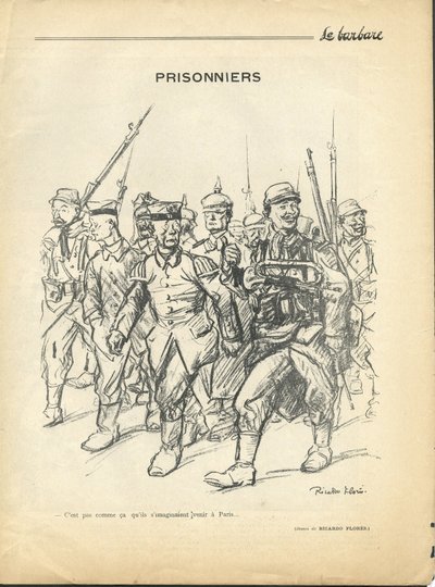 رسم لريكاردو فلوريس (1878-1918) في البربري ، العدد 4 بواسطة ريكاردو فلوريس