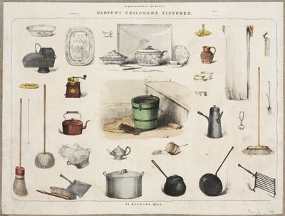 Household utensils, c 1870-1900 بواسطة ريتشارد (بعد) داد