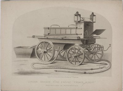 سيارة إطفاء لواء لندن "الأمير ألبرت" عام 1880 بواسطة ريتشارد (بعد) داد