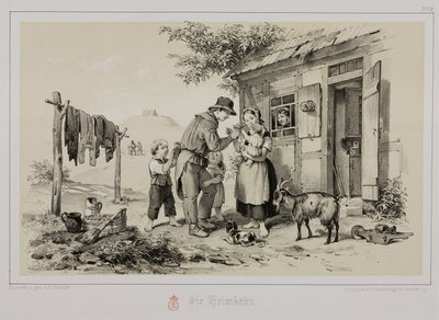 Miner returning home, Germany, c 1851 بواسطة ريتشارد (بعد) داد