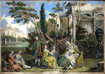 لوحة ، حانة. بقلم إف بول وجون بويدل (1719-1804) وو. هربرت حوالي 1750 (أكواتينت) بواسطة ريتشارد (بعد) هيوستن