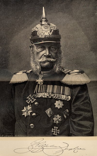 ويليام الأول 1797-1888 ، ملك بروسيا والإمبراطور الألماني ، في التسعين من عمره ، 1887. بواسطة ريتشارد بونج