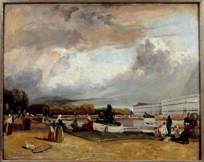 السرير المائي في فرساي. لوحة لريتشارد بونينجتون (1801-1828) Ec. أنج. بواسطة ريتشارد بونينجتون