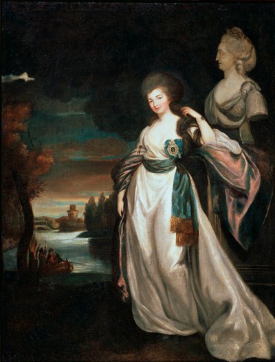 بورتريه للسيدة المنتظرة الكسندرا برانيتسكايا ، 1778-1781. بواسطة ريتشارد برومبتون