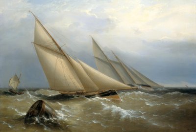 يخت Schooner و Cutter Yacht يديران عوامة بواسطة ريتشارد بريدجز بيتشي