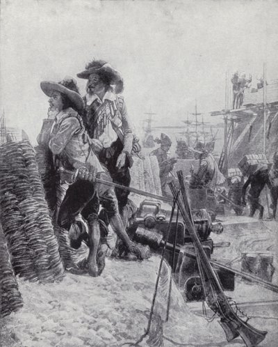 Founding of Fort St George, Madras, by Francis Day of the East India Company بواسطة ريتشارد كاتون الثاني (بعد) وودفيل