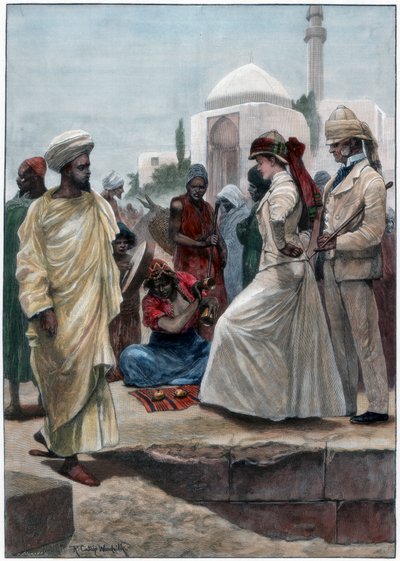 ساحر شارع في الجزائر ، 1895. بواسطة ريتشارد كاتون الثاني وودفيل