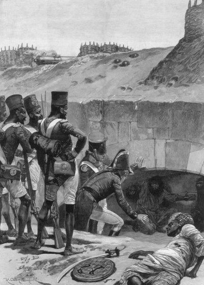 العثور على السجناء البريطانيين في ظل التحصينات ، 1894. بواسطة ريتشارد كاتون الثاني وودفيل