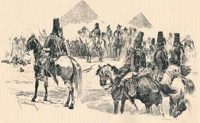 نابليون بونابرت في معركة الأهرامات 1798 ، 1884 بواسطة ريتشارد كاتون الثاني وودفيل