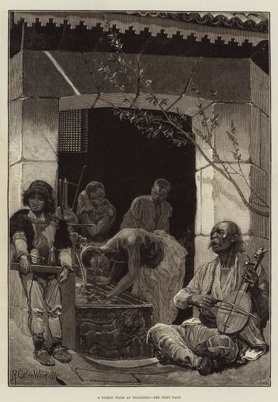 غسيل عام في Dulcigno بواسطة Richard Caton Woodville junior