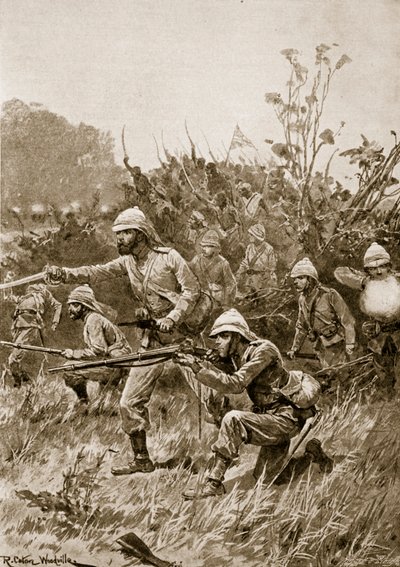 تقدم القوة البريطانية في حملة أشانتي ، 1873 بواسطة ريتشارد كاتون وودفيل جونيور