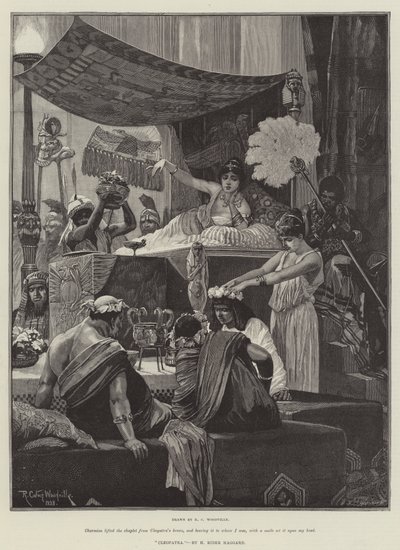 كليوباترا من تأليف H Rider Haggard بواسطة Richard Caton Woodville junior