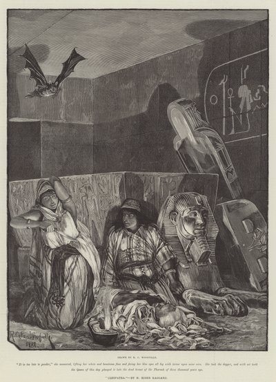كليوباترا من تأليف H Rider Haggard بواسطة Richard Caton Woodville junior