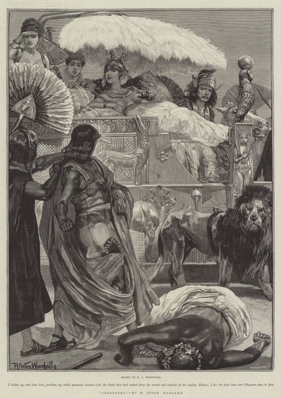 كليوباترا من تأليف H Rider Haggard بواسطة Richard Caton Woodville junior
