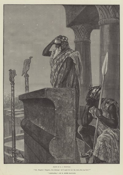 كليوباترا من تأليف H Rider Haggard بواسطة Richard Caton Woodville junior