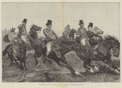 رياضيون وراثيون ، ثلاثة أجيال بواسطة Richard Caton Woodville junior