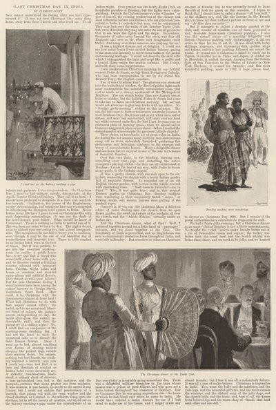 يوم عيد الميلاد الأخير في الهند بواسطة Richard Caton Woodville junior