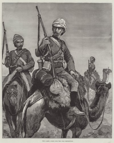 فيلق الجمال لبعثة النيل بواسطة Richard Caton Woodville junior