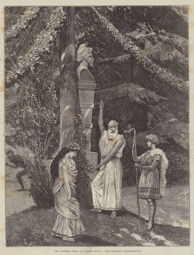 المسرحيات الرعوية في Coombe House ، The Faithfull Shepherdesse بواسطة Richard Caton Woodville junior