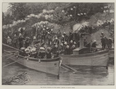القتال الأخير في غامبيا ، كمين في Madini Creek بواسطة Richard Caton Woodville junior