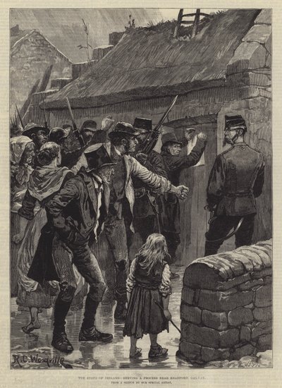 دولة أيرلندا ، تخدم عملية بالقرب من هيدفورد ، غالواي بواسطة Richard Caton Woodville junior