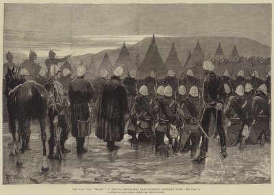 حرب الزولو ، جاهزة! في المقر الرئيسي لشركة General Newdigate ، Landman&39;s Drift بواسطة Richard Caton Woodville junior