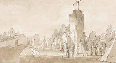 مونت سانت ، قرية معركة واترلو ، جنوب بروكسل ، 1815 بواسطة ريتشارد كولت هور