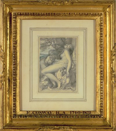 المريخ يتراجع في حضن فينوس ، c.1805-15 (مرحاض فوق قلم رصاص على ورق) بواسطة ريتشارد كوسواي