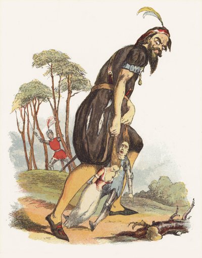 رسم توضيحي لـ Jack The Giant Killer (لون ليثو) بواسطة ريتشارد دويل