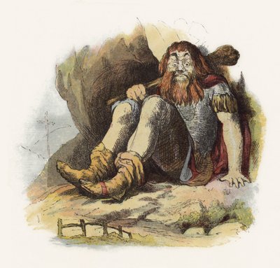 رسم توضيحي لـ Jack The Giant Killer (لون ليثو) بواسطة ريتشارد دويل