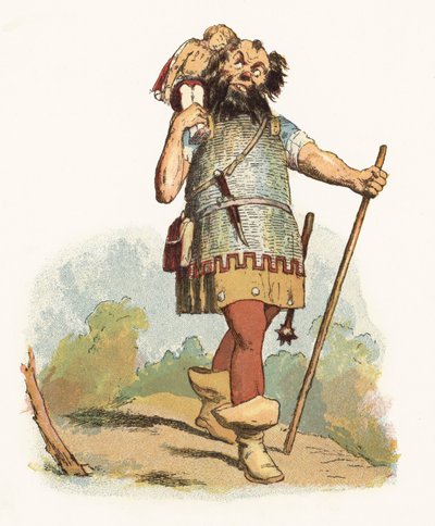 رسم توضيحي لـ Jack The Giant Killer (لون ليثو) بواسطة ريتشارد دويل