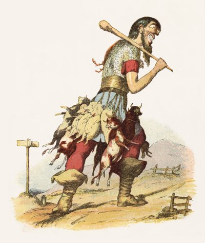 رسم توضيحي لـ Jack The Giant Killer (لون ليثو) بواسطة ريتشارد دويل